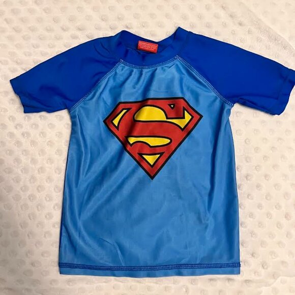 Superman Superhero Short-Sleeve Swim Top / Size: 2T - Picture 1 of 5